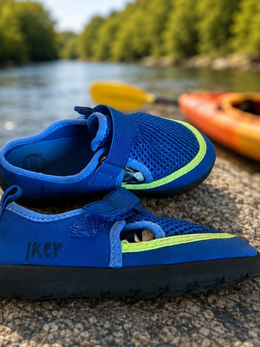 Toddler Water Shoes | Blue Aqua Beach & Pool Shoes | Size 8